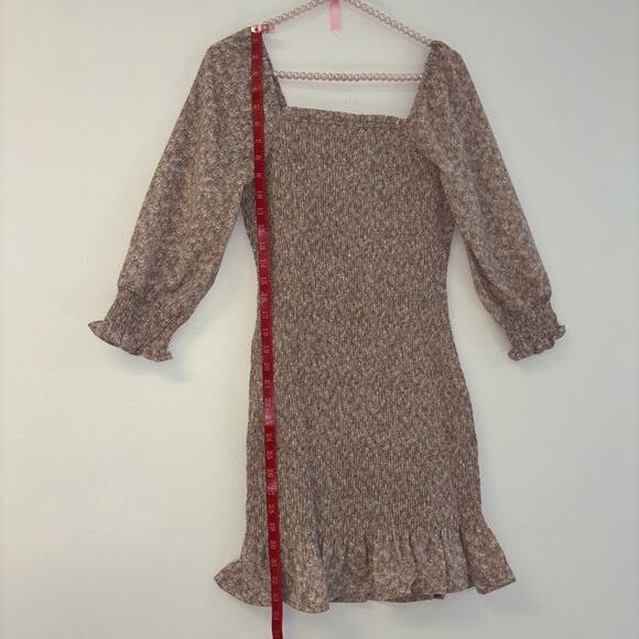 Paper Crane Floral Dress Sz M‎ Fairy Ethereal Dainty Mini NWT Milkmaid Smocked - Picture 8 of 9